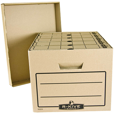 Короб архивный картонный "Fellowes Bankers Box Basic", 325x260x420мм, коричневый