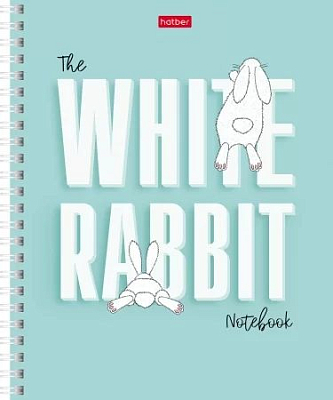 Тетрадь "Hatber", 48л, А5, клетка, на гребне, серия "Следуй за белым кроликом"