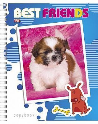 Тетрадь "Hatber VK", 48л, А5, клетка, на гребне, серия "Best Friends"