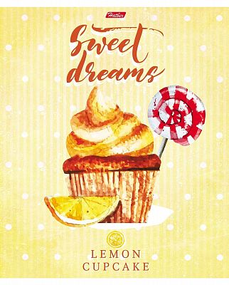 Тетрадь "Hatber", 80л, А5, линия, на скобе, серия "Sweet Dreams"