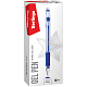 Ручка гелевая "Berlingo Techno-Gel Grip", 0,5мм, синяя, резиновый грип, прозрачный корпус
