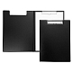 Папка-планшет пластиковая "Hatber", А4, 1500мкм, металлический зажим, крышка, серия "Standard - Чёрная"