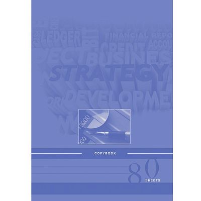 Тетрадь для записи "BG", 80л, А4, клетка, на скобе, серия "Solution"