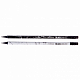 Карандаш чернографитный "Hatber Black&White HB", 2мм, заточенный, круглый корпус, с ластиком, 6шт в упаковке