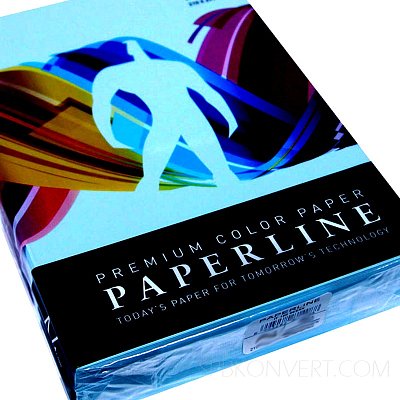 Бумага PAPER LINE А4, 160г/м2 250л, Turquoise синий 