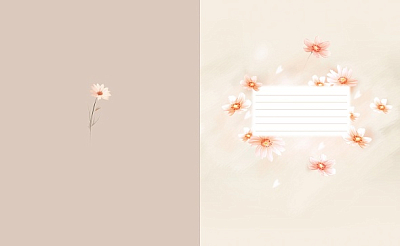 Тетрадь "Hatber", 48л, А5, клетка, ламинация "Soft-Tocuh", на скобе, серия "Flossy"