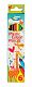 Карандаши цветные пластиковые Centrum "Жираф" 6 цветов, длина 177мм, заточенные, трехгранный корпус 