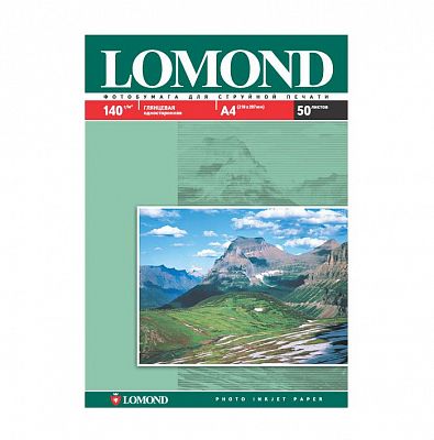 Фотобумага для струйной печати Lomond A4/140 г/м2/ 50 листов. Глянцевая односторонняя
