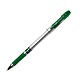 Ручка шариковая "Cello Maxriter", 0,5мм, зелёная, прозрачный корпус