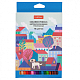 Карандаши "Hatber", 18 цветов, серия "Городок", в картонной упаковке