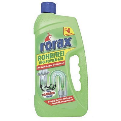 Чистящее средство для сливных труб "Rorax Bio Gel", 1л, гель