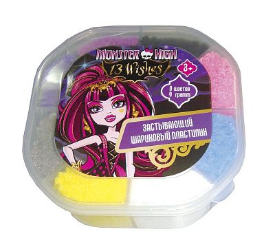 Набор шарикового пластилина Centrum, серия "Monster High", 8 цв по 9гр в пластиковой упаковке