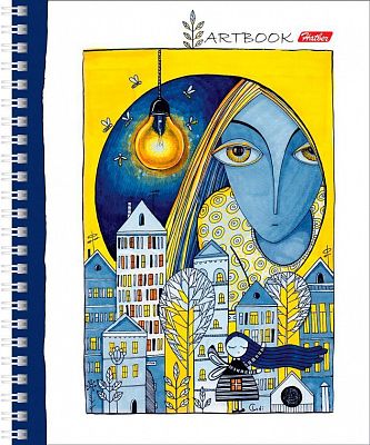 Тетрадь "Hatber", 80л, А5, клетка, на гребне, серия "Art Dreams"