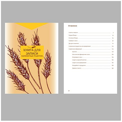 Книга для записи кулинарных рецептов "BG", 96л, А5, линия, ламинация, твёрдый переплёт, серия "Гурман"