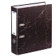 Папка-регистратор "OfficeSpace", А4, 70мм, 500л, арочный механизм, мраморное покрытие, чёрная