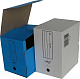 Короб картонный архивный "Kris" АС-10, 200мм, 320x260x200мм, синий