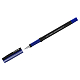 Ручка шариковая "Berlingo I-10 Nero", 0,4мм, синяя, чернила на масляной основе, резиновый грип, чёрный корпус