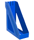 Лоток пластиковый вертикальный для документов А4 "Стамм Базис", 265x100x285мм, синий