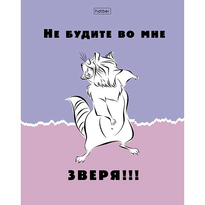 Тетрадь "Hatber Eco", 48л, А5, клетка, на скобе, серия "Еноты"