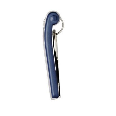 Брелок для ключей "Durable Key Clip", синий, 6 штук в пакете