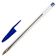 Ручка шариковая "Staff Basic Budjet BP-02", 1мм, синяя, прозрачный корпус