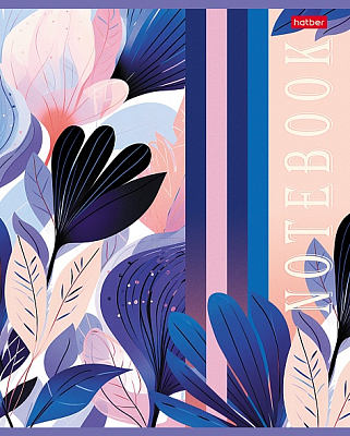 Тетрадь "Hatber", 80л, А5, клетка, на скобе, серия "Floral Dreams"