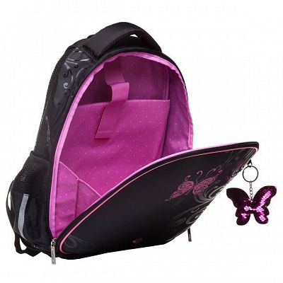 Рюкзак "Hatber", 38x29x12см, EVA-материал, 1 отделение, 3 кармана, серия "Ergonomic Light - Butterfl