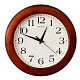 Часы настенные "Салют ДС-ББ28-015", 31х31х4,5см, круглые, белые, коричневая рамка