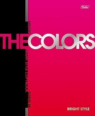 Тетрадь "Hatber", 96л, А5, клетка, металлизация, на скобе, серия "The Colors"