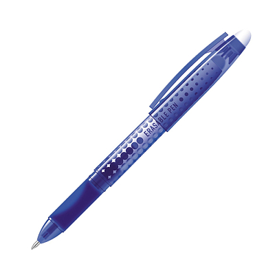 Ручка гелевая "Hatber", 0,7мм, синяя, цветной корпус, стираемая