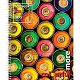 Тетрадь "Hatber", 100л, А5, клетка, с карманом, на спирали, серия "Colourful More"