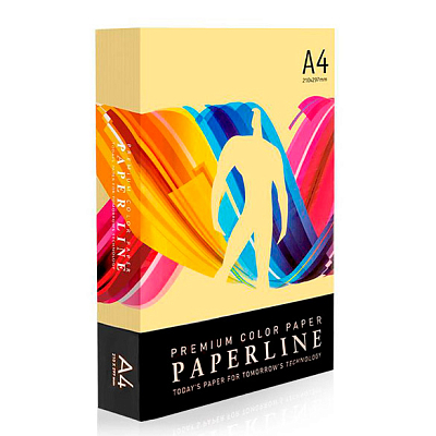 Бумага PAPER LINE А4, 80г/м2 500л, желтая