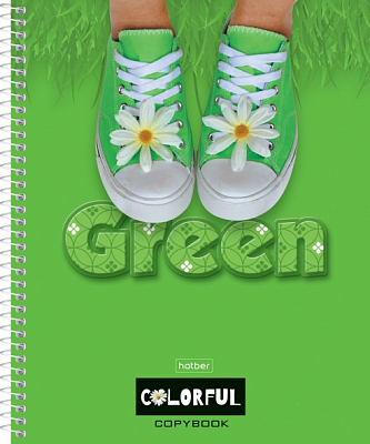 Тетрадь "Hatber Eco", 48л, А5, клетка, на спирали, серия "Green"