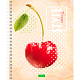 Тетрадь "Hatber Eco", 80л, А5, клетка, на спирали, серия "Fruit Style"