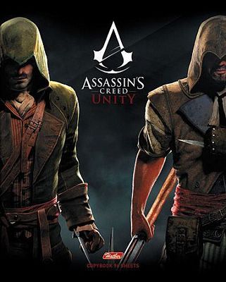 Тетрадь 96л А5ф клетка на скобе серия -Assassin"s creed-