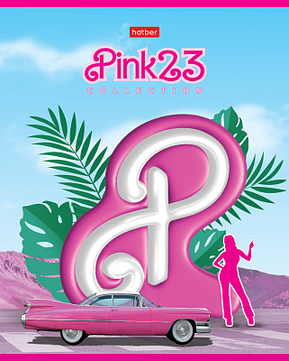 Тетрадь "Hatber", 48л, А5, клетка, на скобе, серия "Pink 23"