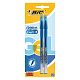 Ручка гелевая BIC Cristal Gel+ Fin, 0,5мм, синяя, 2 штуки в блистере