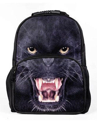 Рюкзак "Hatber HD", 43,5x30x11см, флис, 2 отделения, 2 кармана, серия "Trend Line - Panther"