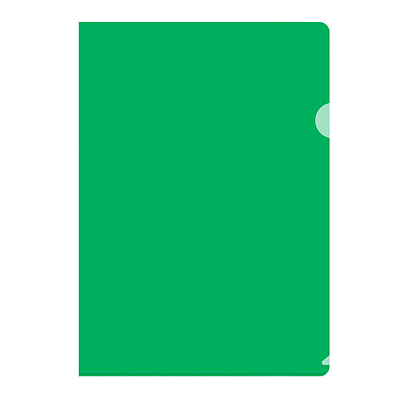Папка-уголок пластиковая "Berlingo", А5, 180мкм, зелёная