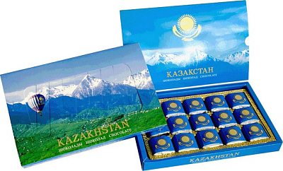Конфеты Рахат " Казахстанский шоколад", 210 г, в коробке