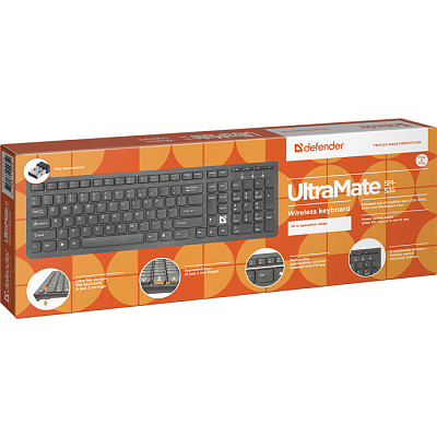 Клавиатура беспроводная Defender UltraMate SM-535 RU,черный,мультимедиа