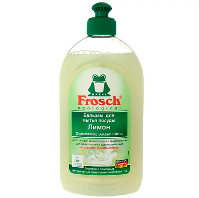 Жидкое средство для мытья посуды "Frosch", Лимон, 500мл. 