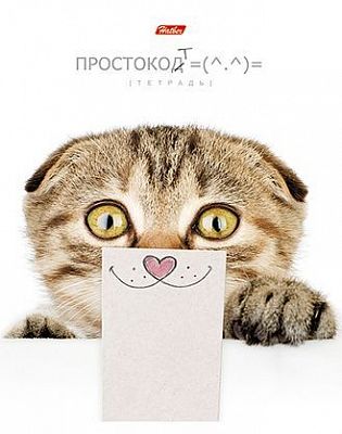 Тетрадь 48л А5ф клетка на скобе серия -Простокот-