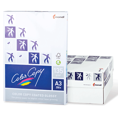 Бумага глянцевая для печати "Color Copy", A4, 200гр/м2, 250л, класс A++