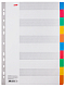 Набор картонных разделителей листов "Hatber", А4, 10л, 10 цветов, в плёнке