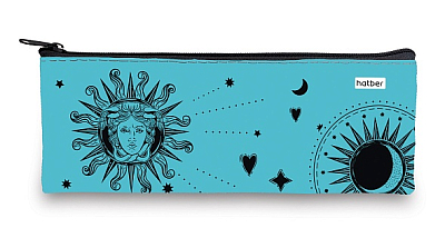 Пенал "Hatber", 195х75мм, мягкий, на молнии, серия "В лучах солнца"
