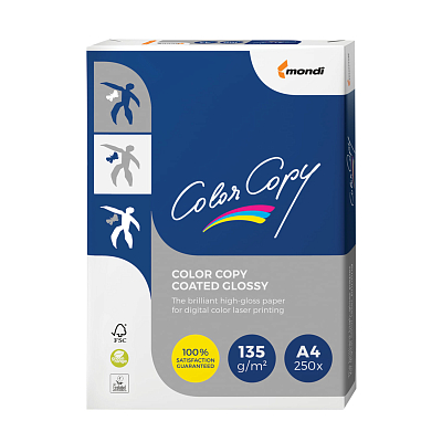Бумага глянцевая для печати "Color Copy", A4, 135гр/м2, 250л, класс A++