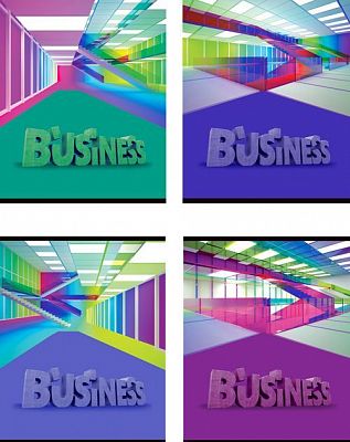 Тетрадь общая "BG", 96л, А5, клетка, на скобе, серия "Business"