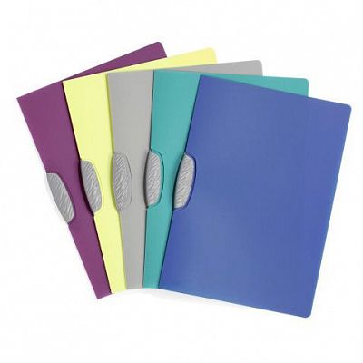 Папка с боковым клипом Durable "Swingclip Color", А4, 30 листов, светло-зеленая