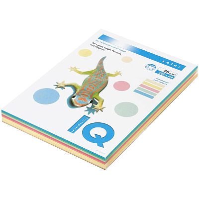 Бумага IQ Color Mixed-Packs  А4, 80г/м2 250л, пастельные 5цв